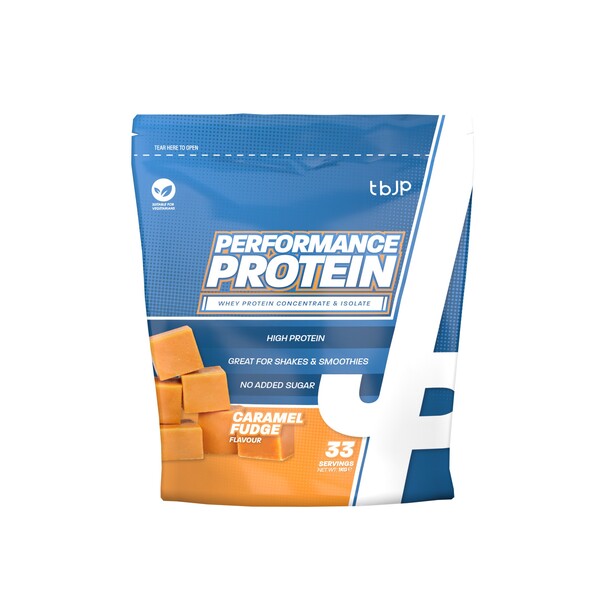 Performance Protein, Caramel Fudge - 1000 grams - Trained by JP