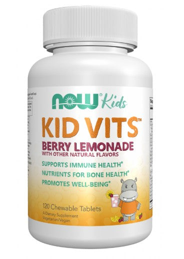 Kid Vits, Berry Lemonade - 120 chewables - NOW Foods