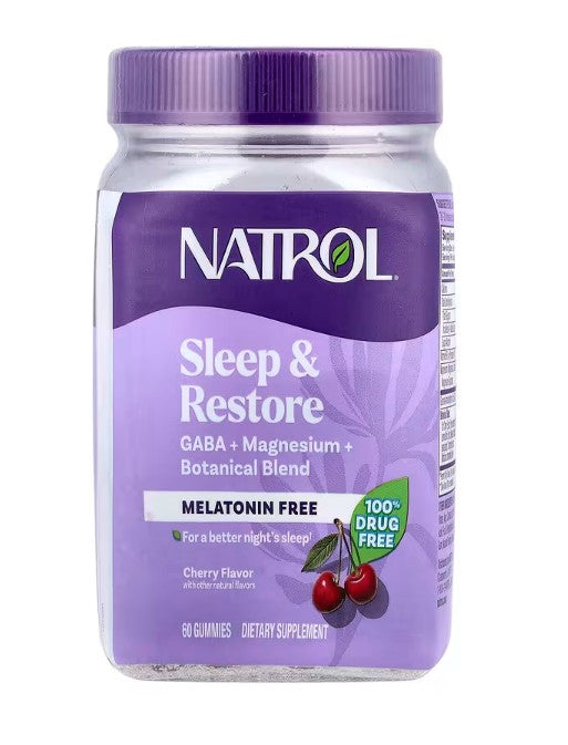 Sleep & Restore Melatonin Free, Cherry - 60 gummies - Natrol