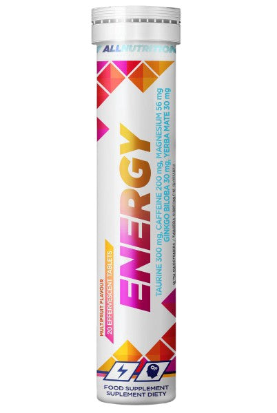 Energy, Multifruit - 20 effervescent tabs - Allnutrition