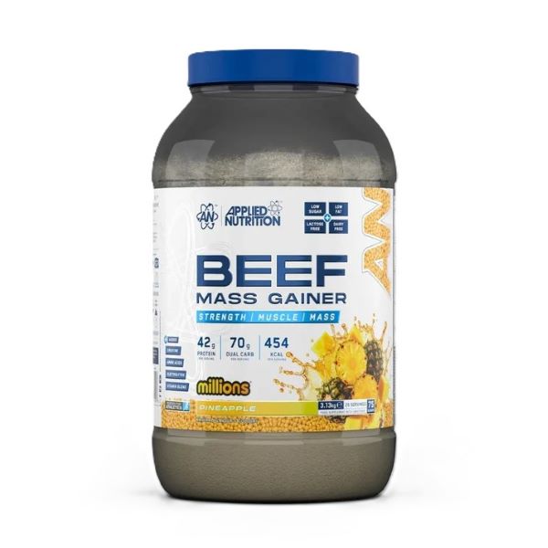 Beef Mass Gainer, Millions Pineapple - 3130 grams - Applied Nutrition