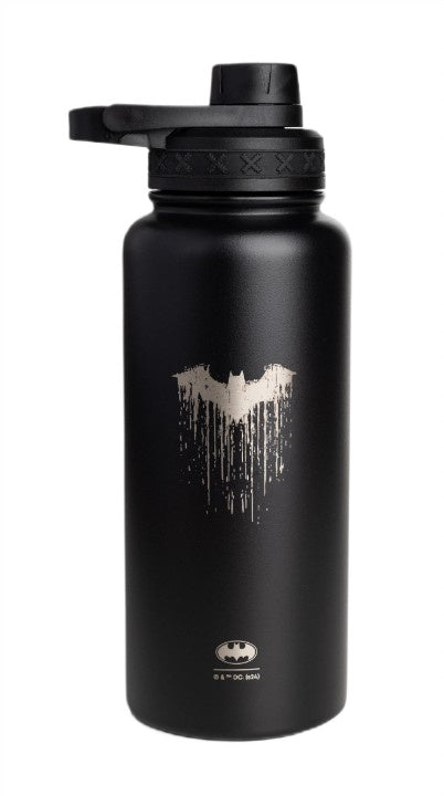Bohtal Insulated Sports Bottle - DC Comics, Batman Logo Drip - 960 ml. - SmartShake