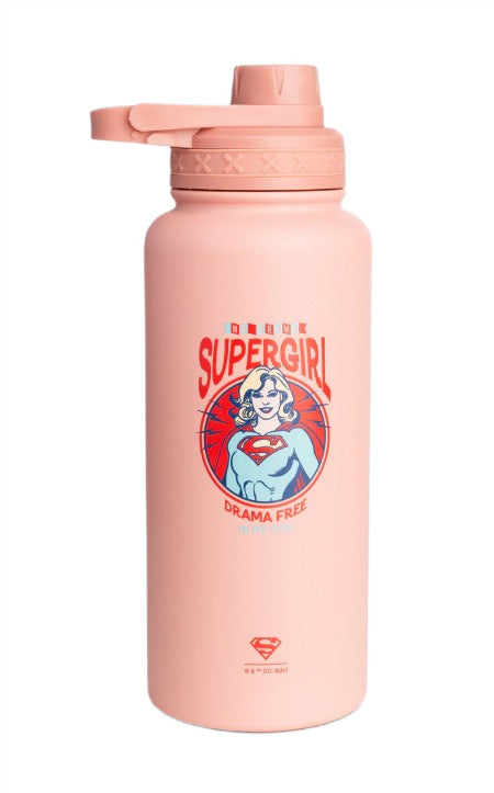 Bohtal Insulated Sports Bottle - DC Comics, Supergirl Drama Free - 960 ml. - SmartShake