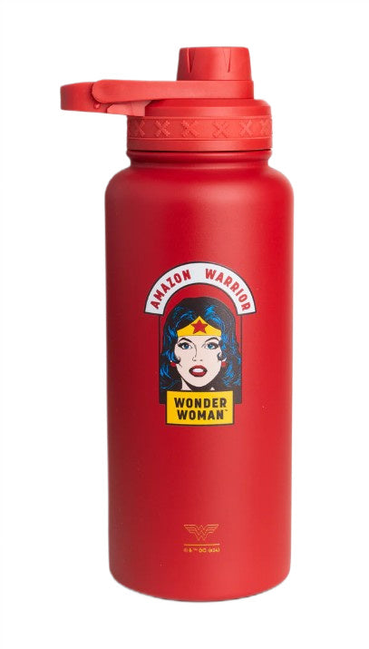 Bohtal Insulated Sports Bottle - DC Comics, Wonder Woman Amazon Warrior - 960 ml. - SmartShake