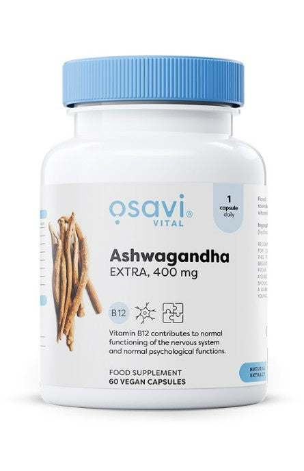 Ashwagandha Extra, 400mg - 60 vegan caps - Osavi