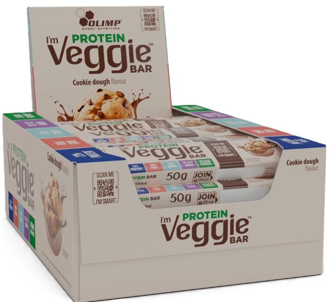 Protein Veggie Bar, Cookie Dough - 25 x 50g - Olimp Nutrition
