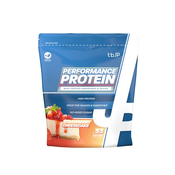 Performance Protein, Strawberry Cheesecake - 1000 grams - Trained by JP
