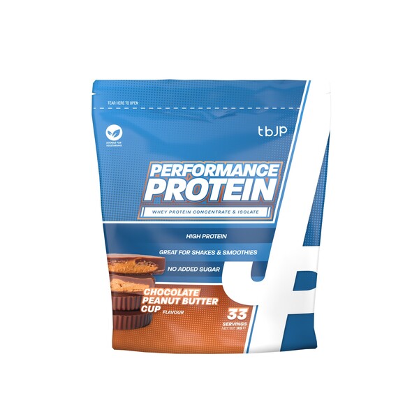Performance Protein, Chocolate Peanut Butter Cup - 1000 grams - Trained by JP