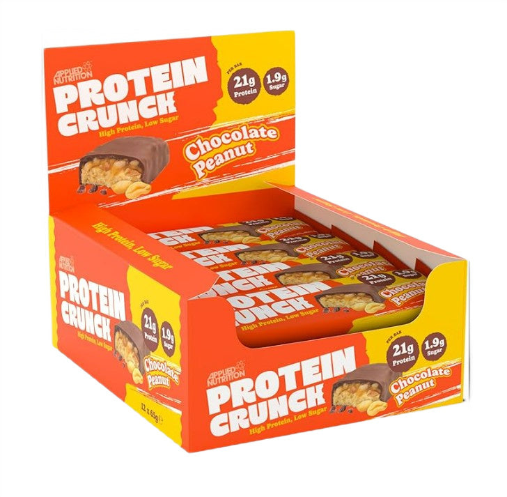 Applied Protein Crunch Bar, Milk Chocolate Peanut - 12 x 65g - Applied Nutrition