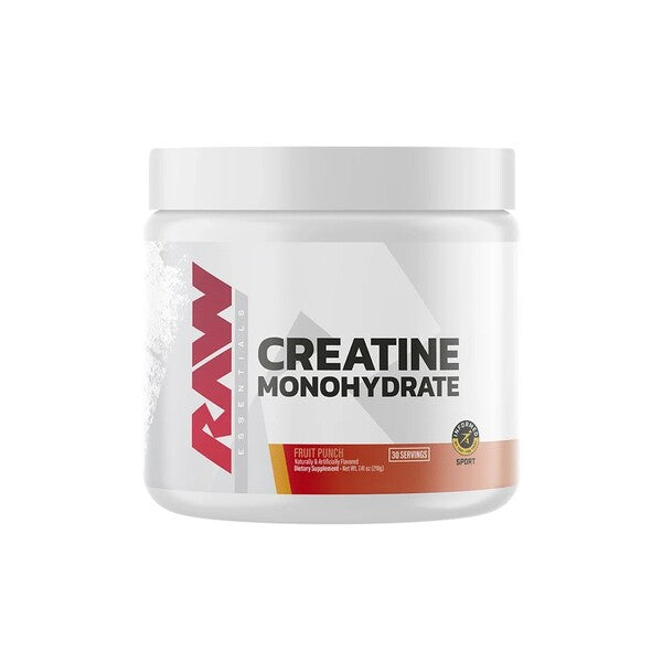 Creatine Monohydrate, Fruit Punch - 210 grams - Raw Nutrition