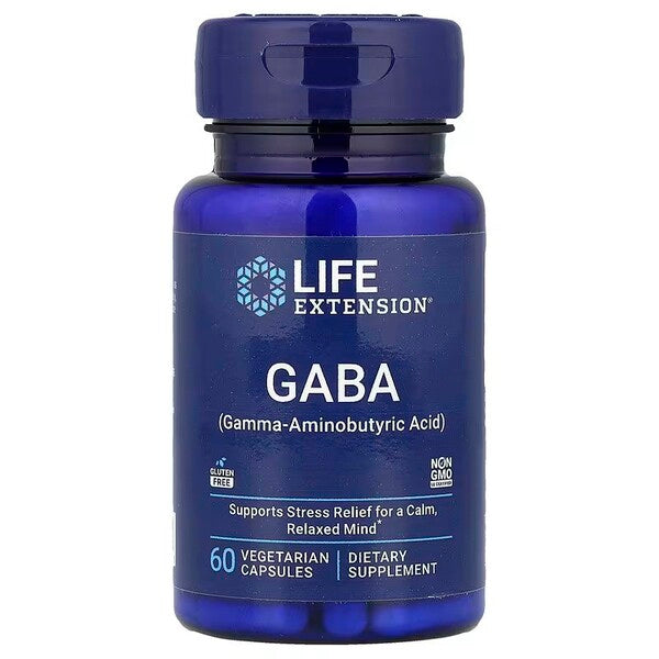 Gaba - 60 vcaps - Life Extension