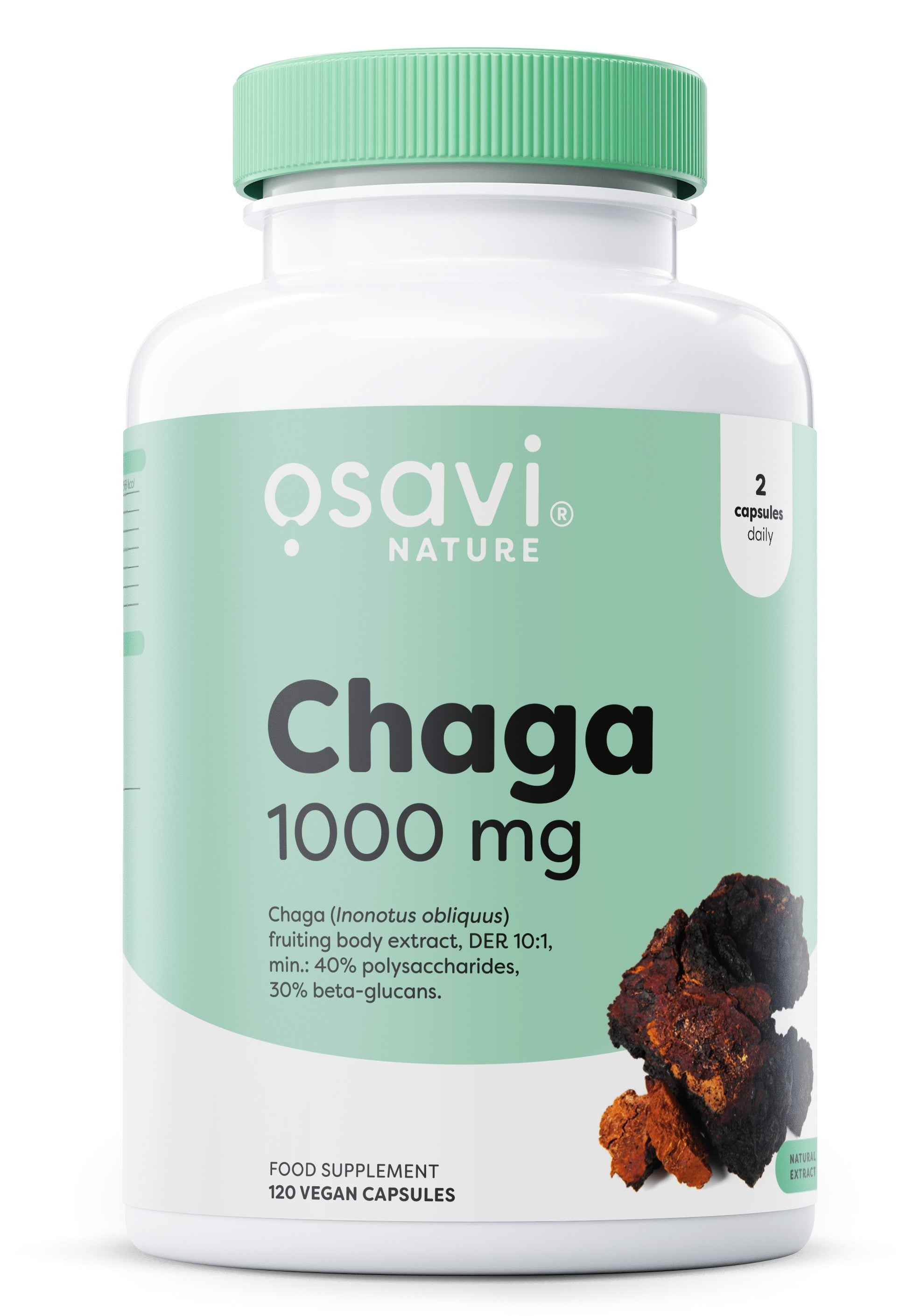 Chaga, 1000mg - 120 vegan caps - Osavi