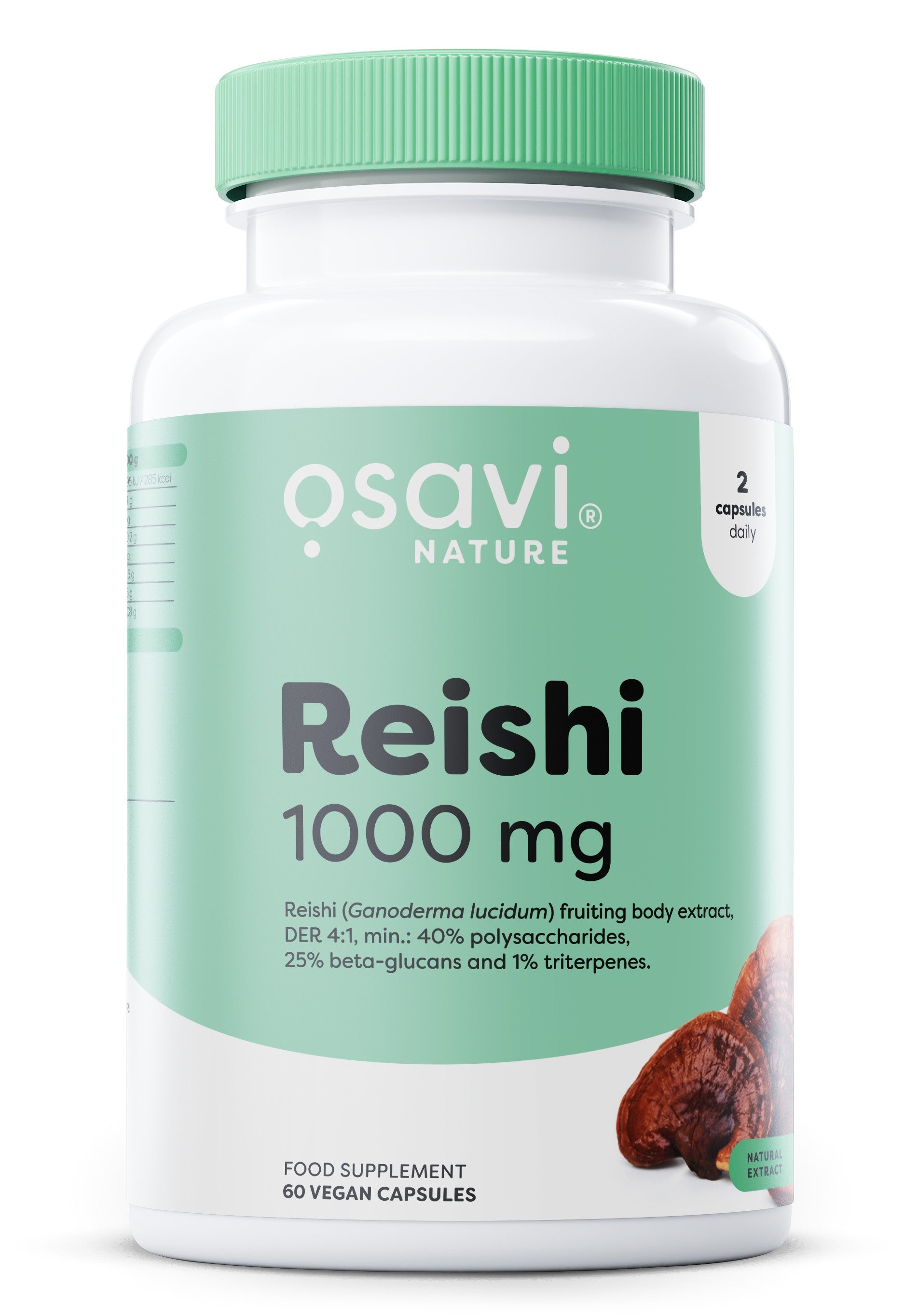 Reishi, 1000 mg - 60 vegan caps - Osavi