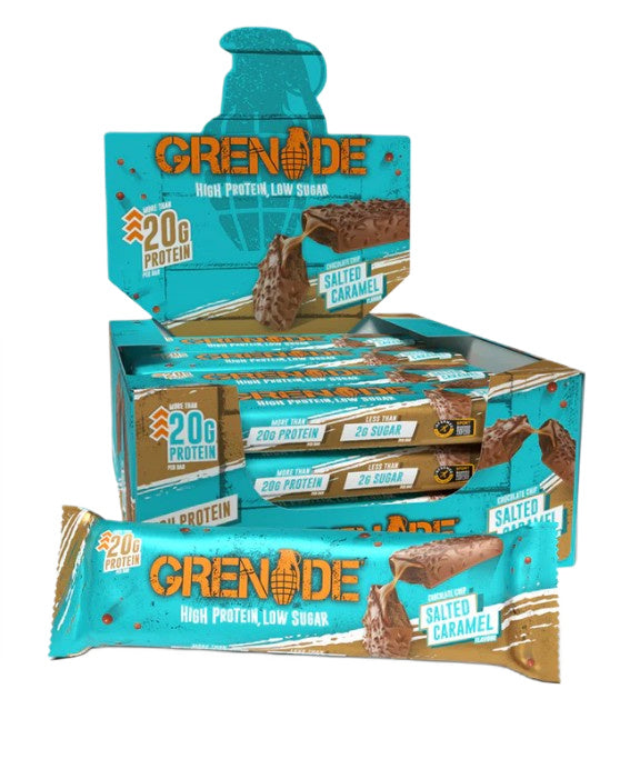 Protein Bars, Chocolate Chip Salted Caramel - 12 x 60g - Grenade