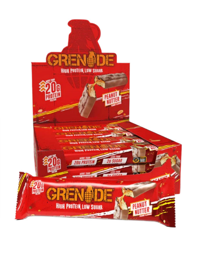Protein Bars, Peanut Nutter (EAN 5060221203760) - 12 x 60g - Grenade
