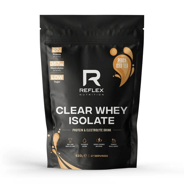 Clear Whey Isolate, Peach Iced Tea - 510 grams - Reflex Nutrition