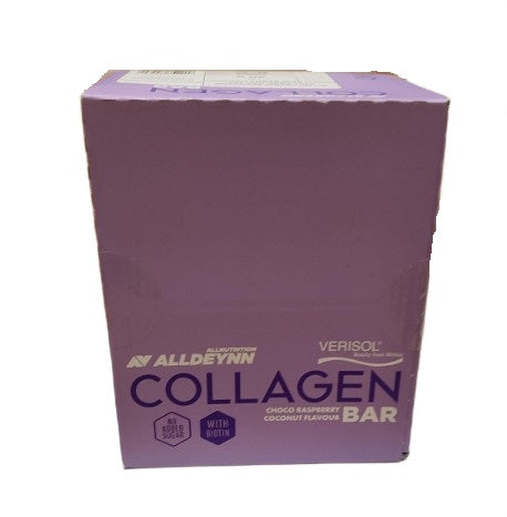 Alldeynn Collagen Bar, Choco Raspberry Coconut - 24 x 40g - Allnutrition