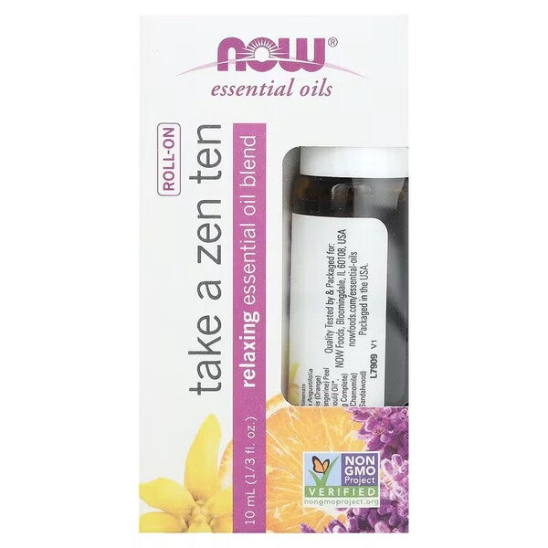 Essential Oil Roll-On, Take a Zen Ten - 10 ml. - NOW Foods