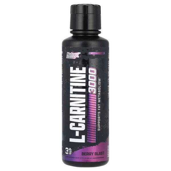 Liquid Carnitine 3000, Berry Blast - 465 ml. - Nutrex
