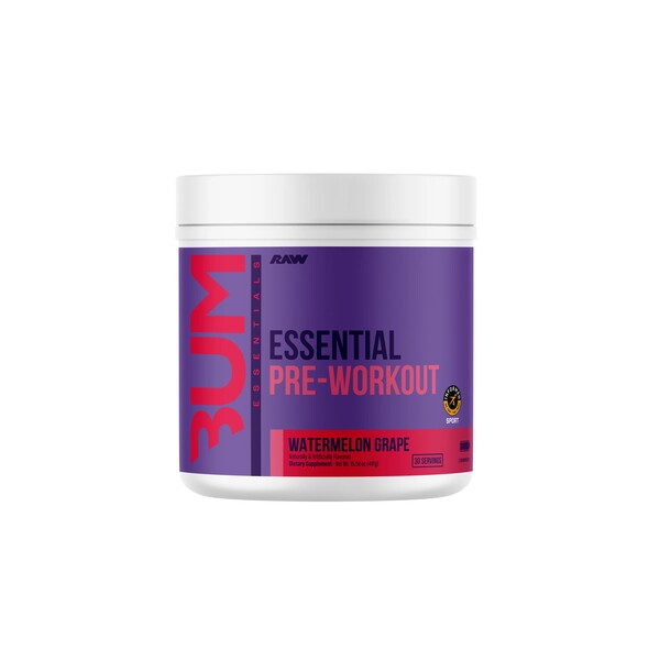 CBUM Essential Pre-Workout, Watermelon Grape - 441 grams - Raw Nutrition