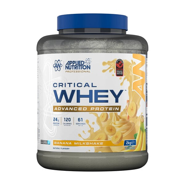 Critical Whey, Banana Milkshake - 2000 grams - Applied Nutrition