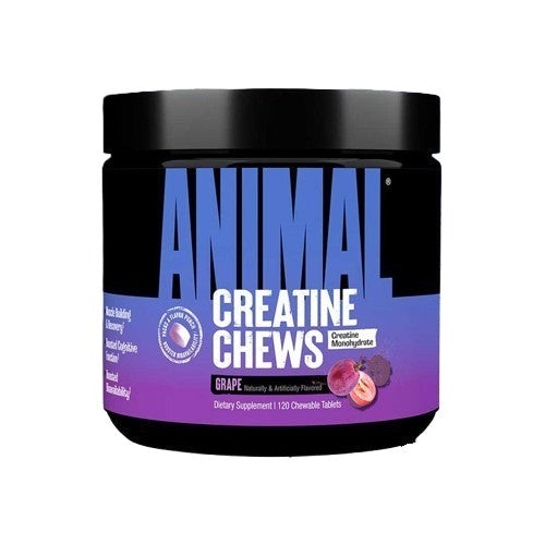 Animal Creatine Chews, Grape - 120 chewable tablets - Animal