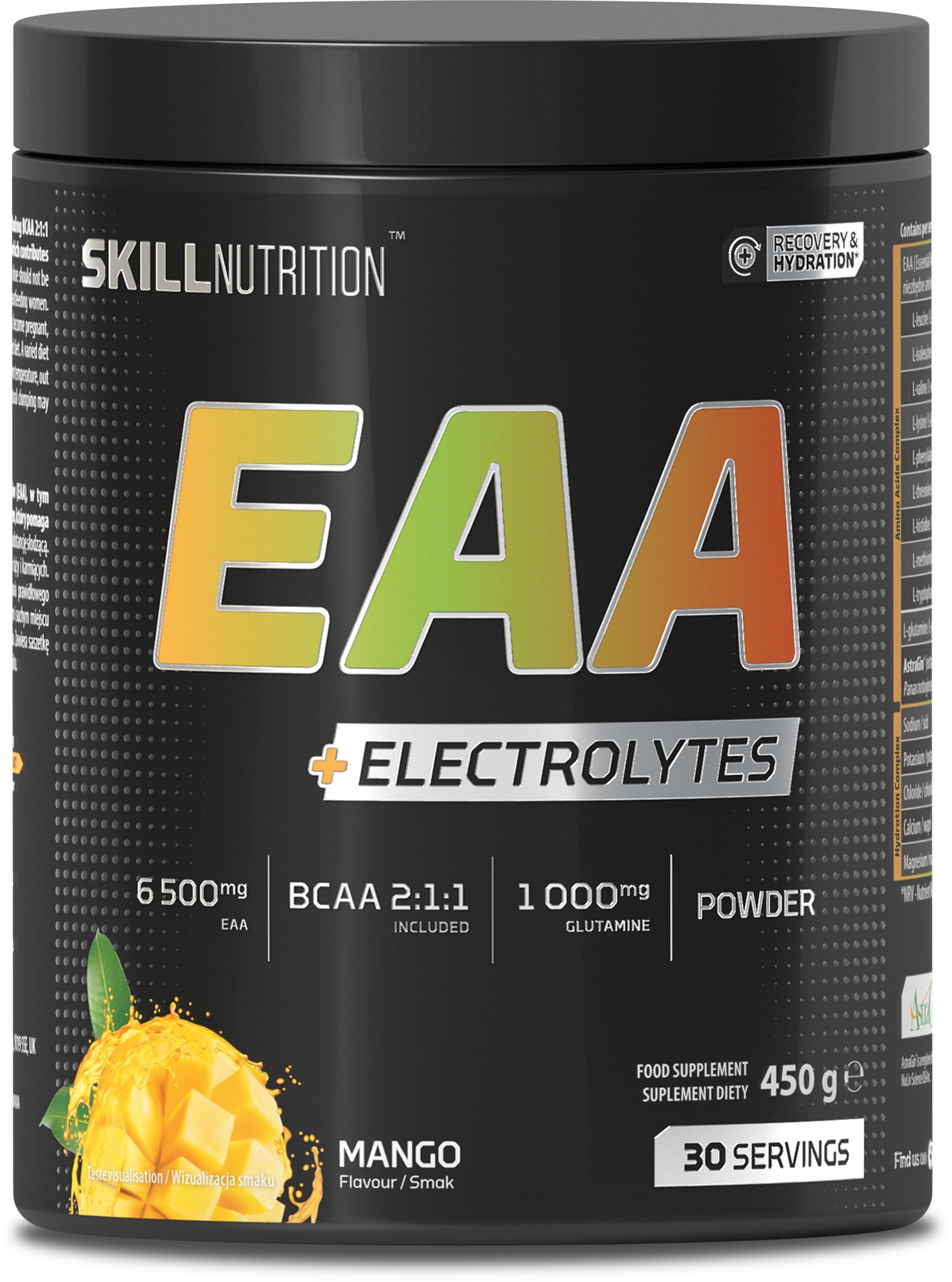 EAA + Electrolytes, Mango - 450 grams - Skill Nutrition
