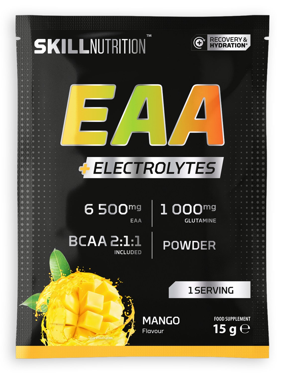 EAA + Electrolytes, Mango - 15 grams (1 serving) - Skill Nutrition