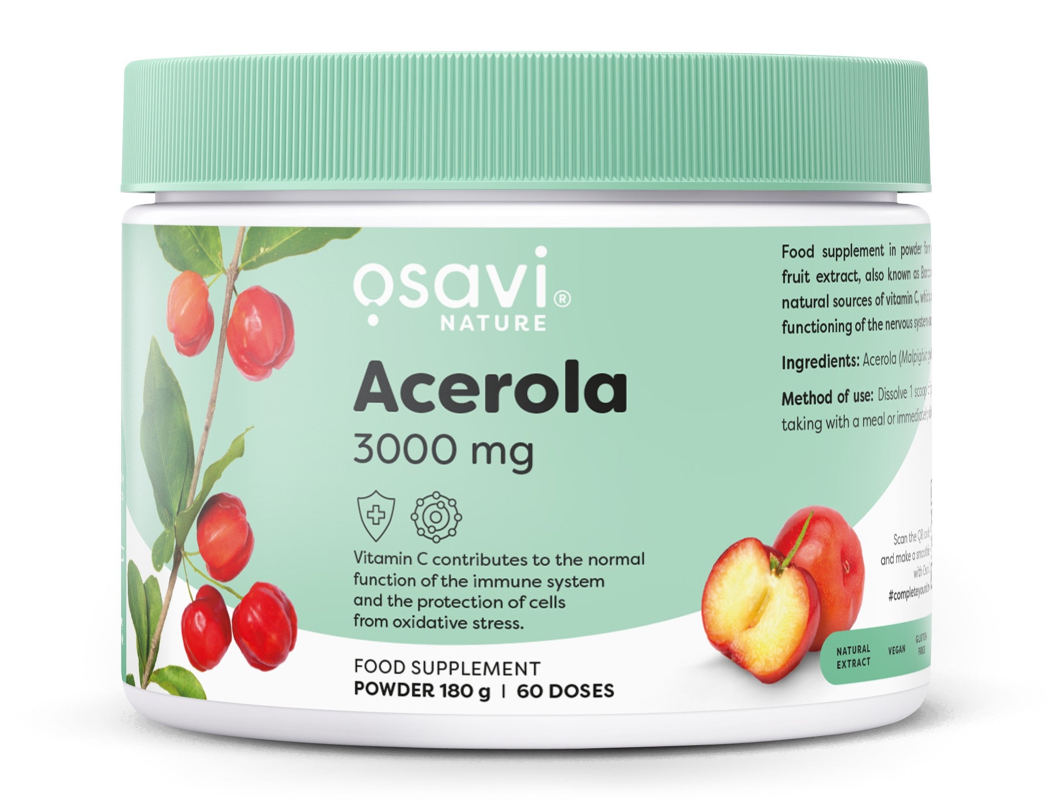 Acerola, 3000mg - 180 grams - Osavi