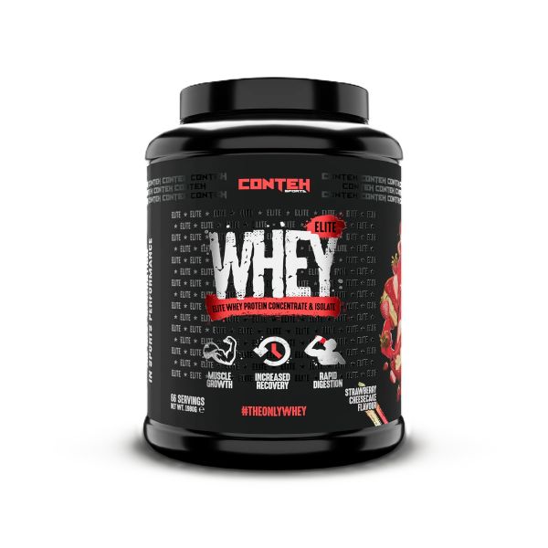 Whey Elite, Strawberry Cheesecake - 1980 grams - Conteh Sports