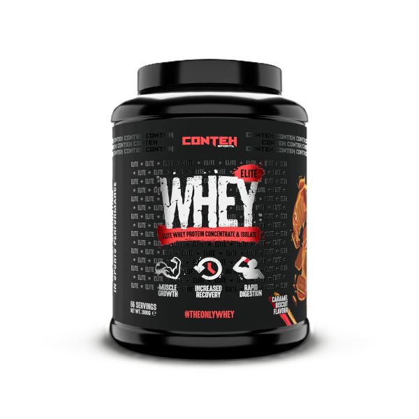 Whey Elite, Caramel Biscuit - 1980 grams - Conteh Sports