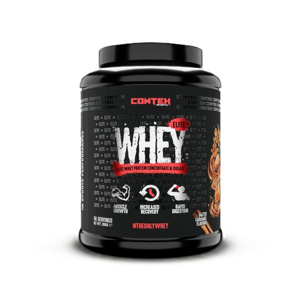 Whey Elite, Salted Caramel - 1980 grams - Conteh Sports