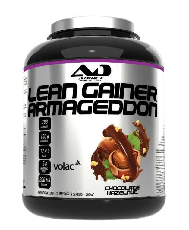 Lean Gainer Armageddon, Chocolate Hazelnut - 2000 grams - Addict Sport Nutrition