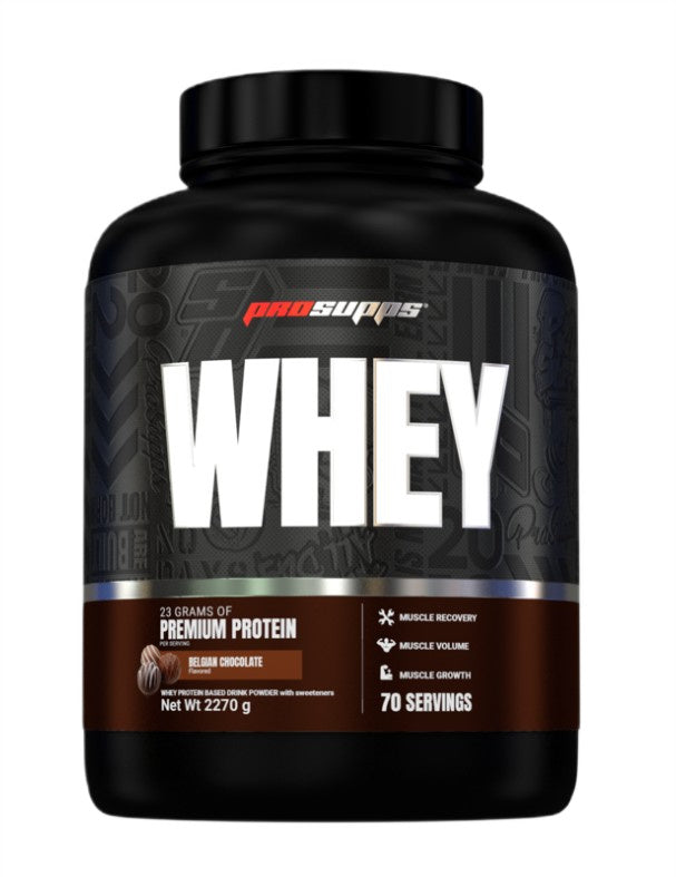 Whey, Belgian Chocolate - 2270 grams - ProSupps