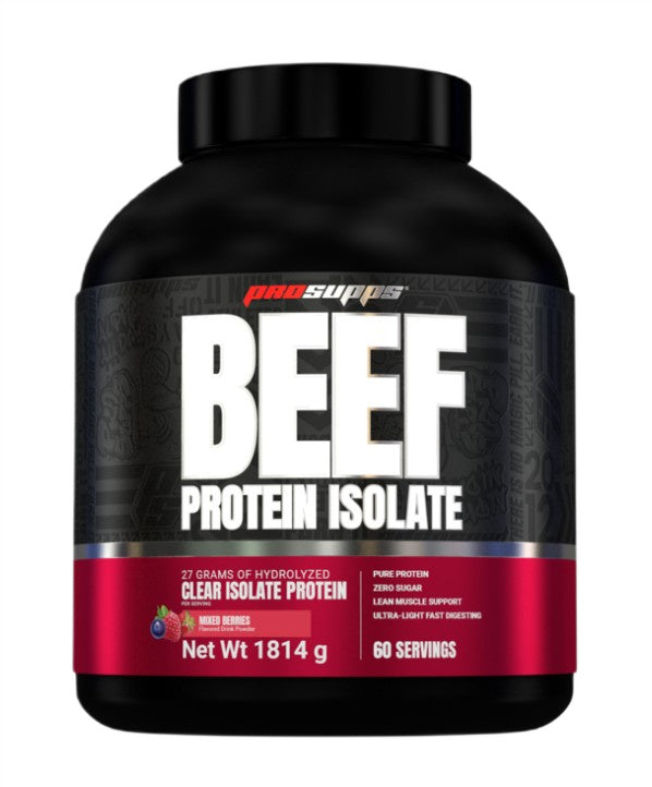 Beef Protein Isolate, Mixed Berries - 1814 grams - ProSupps