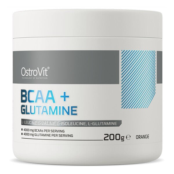 BCAA + Glutamine, Orange - 200 grams - OstroVit