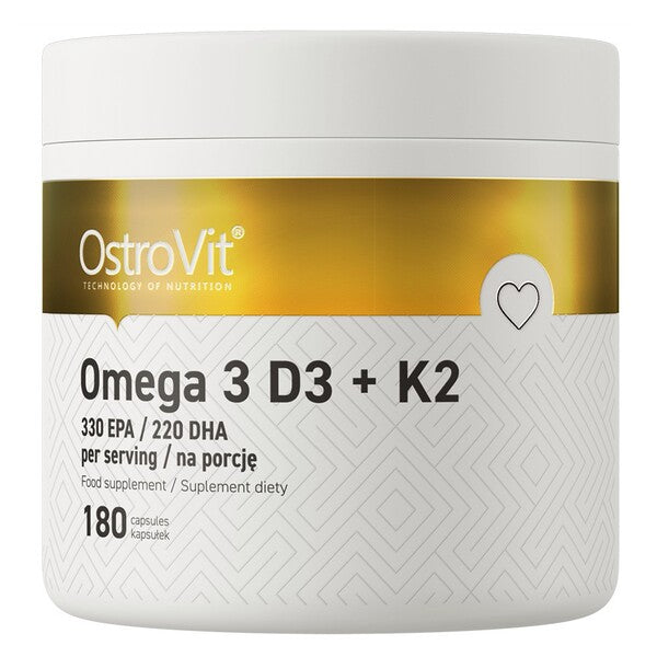 Omega 3 D3 + K2 - 180 caps - OstroVit