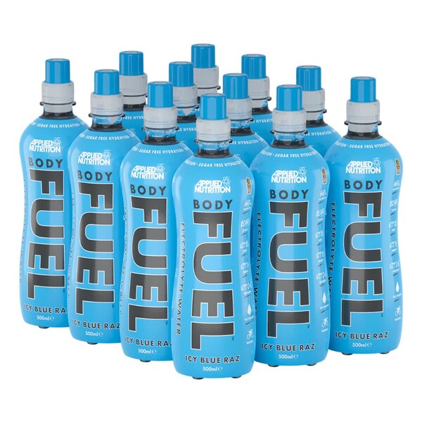 Bodyfuel Electrolyte & Vitamin Water, Icy Blue Raz - 12 x 500 ml. - Applied Nutrition