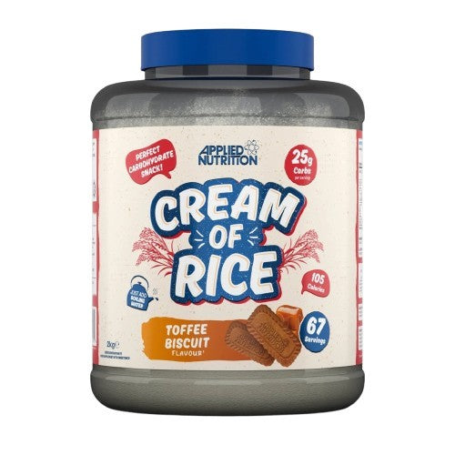 Cream of Rice, Toffee Biscuit - 2000 grams - Applied Nutrition