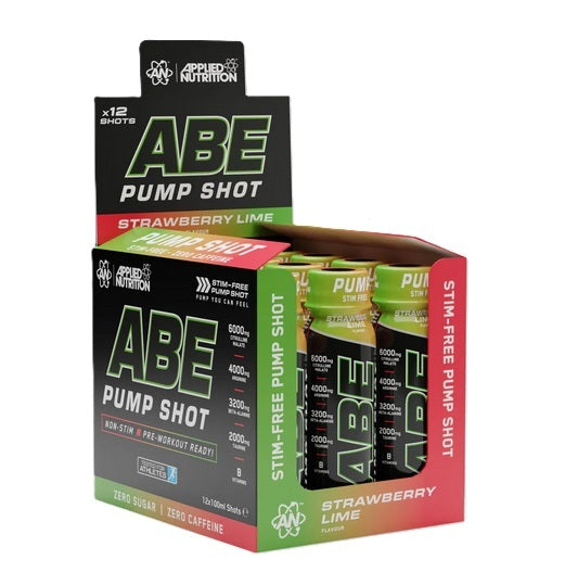 ABE Pump Shot, Strawberry Lime - 12 x 100 ml. - Applied Nutrition