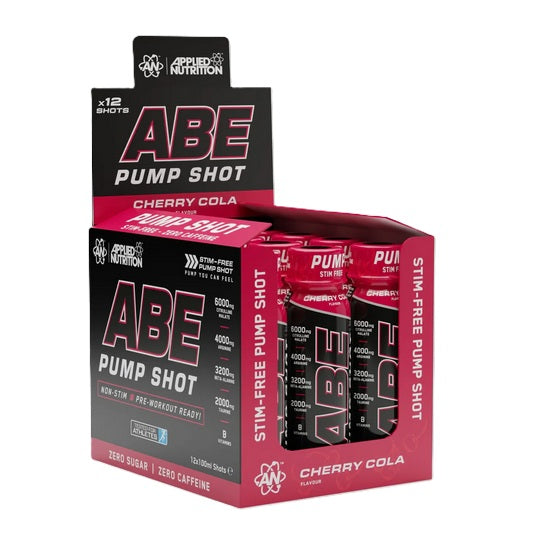 ABE Pump Shot, Cherry Cola - 12 x 100 ml. - Applied Nutrition