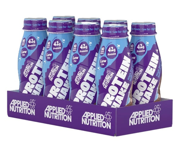 High Protein Shake, Double Chocolate - 8 x 500 ml. - Applied Nutrition