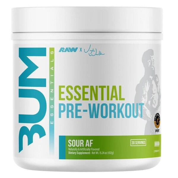 CBUM Essential Pre-Workout, Sour AF - 432 grams - Raw Nutrition