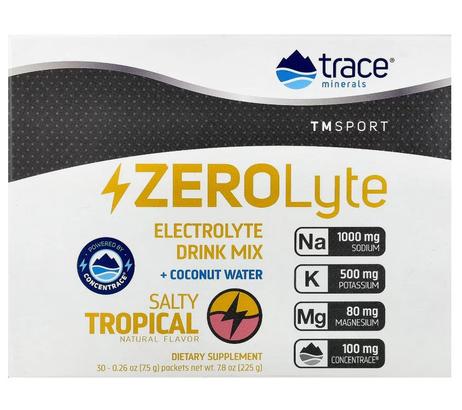 ZEROLyte, Salty Tropical - 30 packets - Trace Minerals