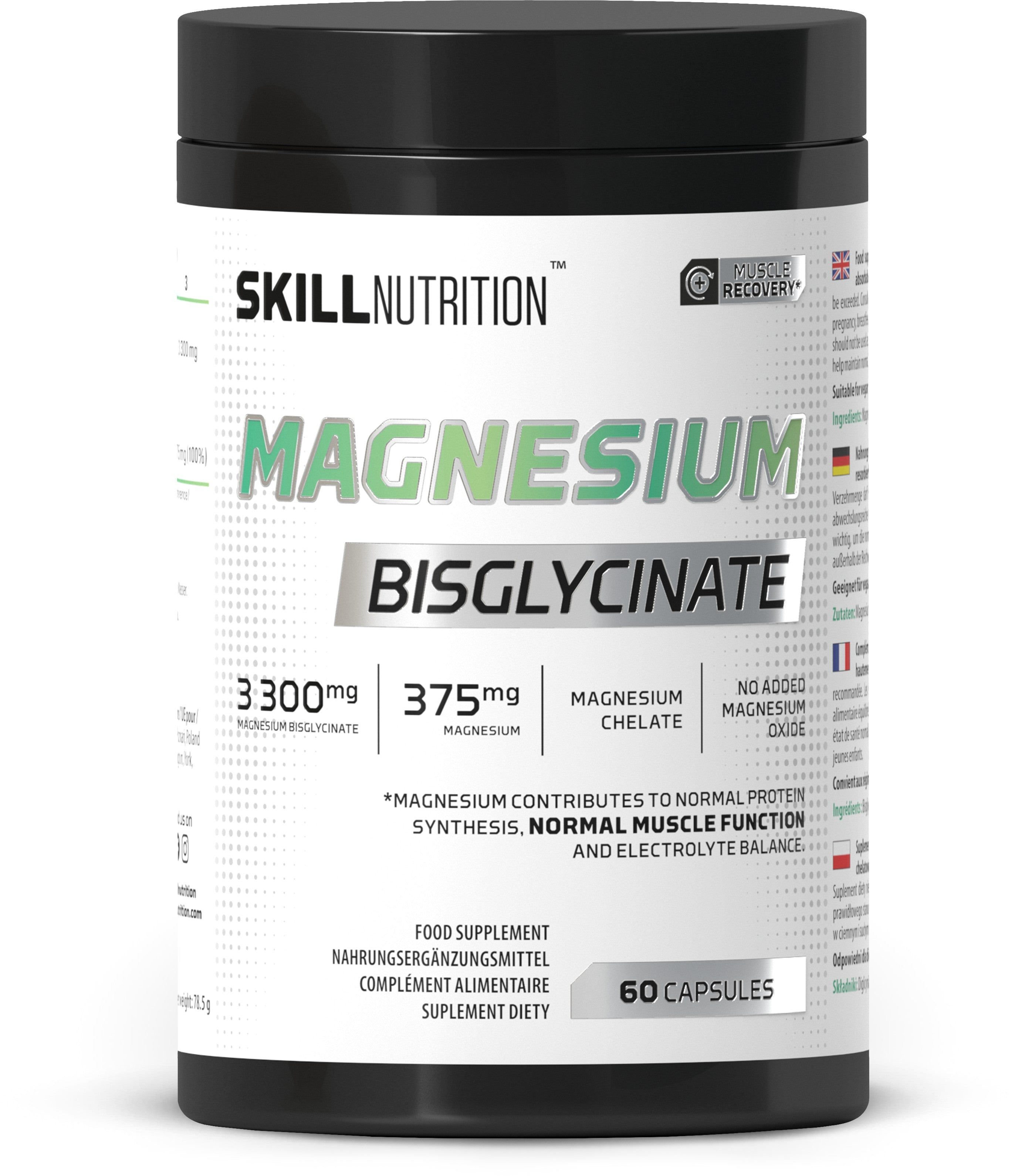 Magnesium Bisglycinate - 60 caps - Skill Nutrition