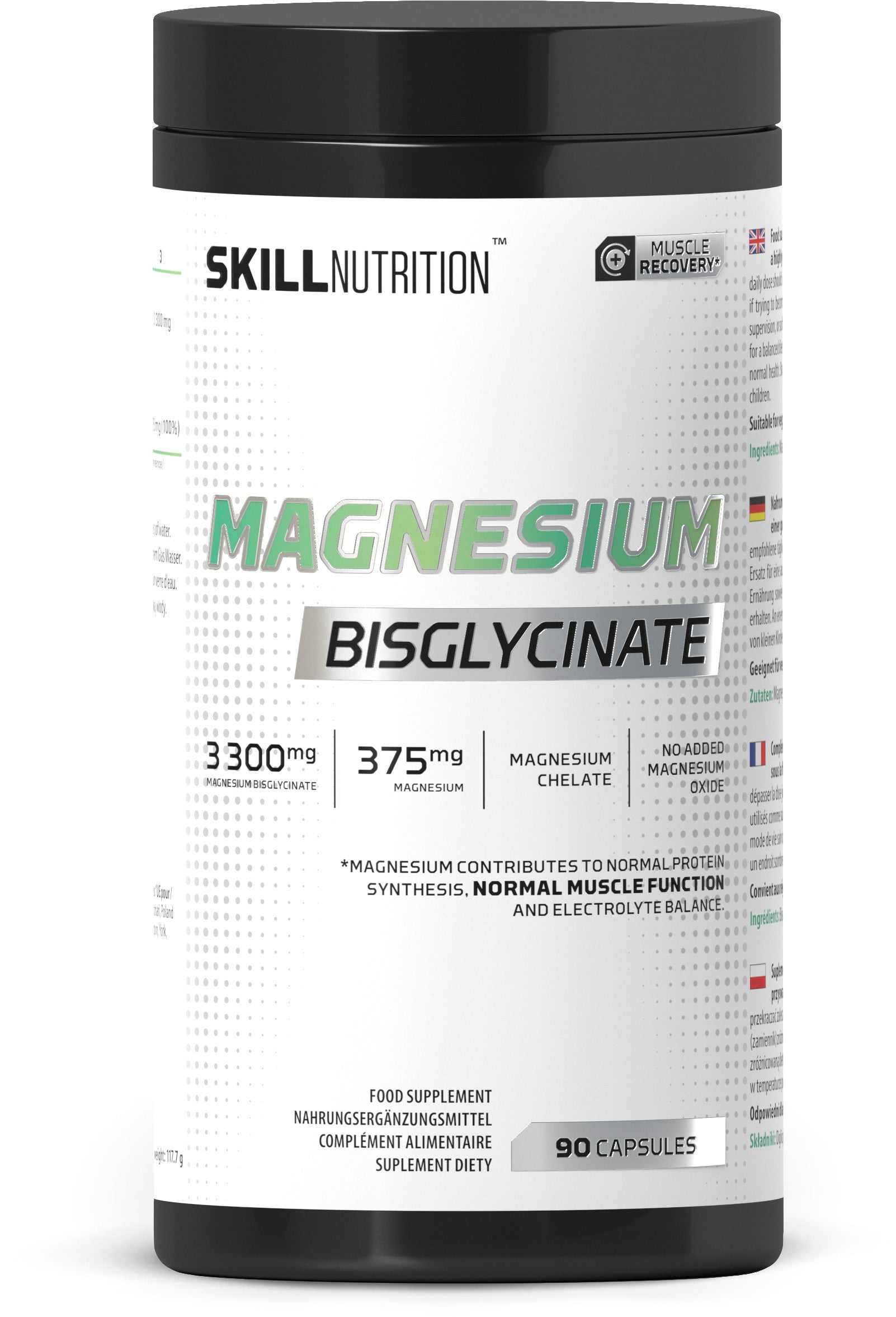 Magnesium Bisglycinate - 90 caps - Skill Nutrition