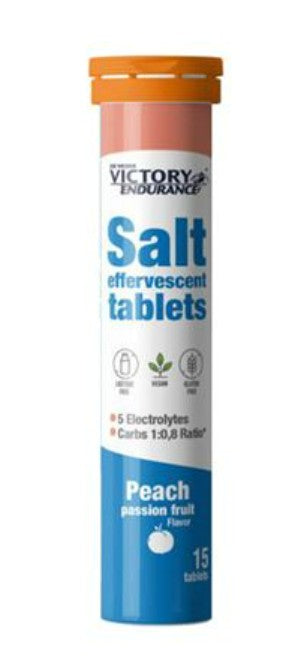Joe Weider Victory Endurance Salt, Peach Passion Fruit - 15 effervescent tablets - Weider