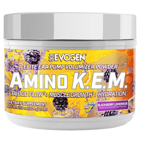 Amino K.E.M. EAA, Blackberry Lemonade - 504 grams - Evogen