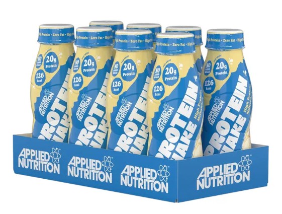 High Protein Shake, Vanilla Ice Cream (EAN 05056555202098) - 8 x 330 ml. - Applied Nutrition