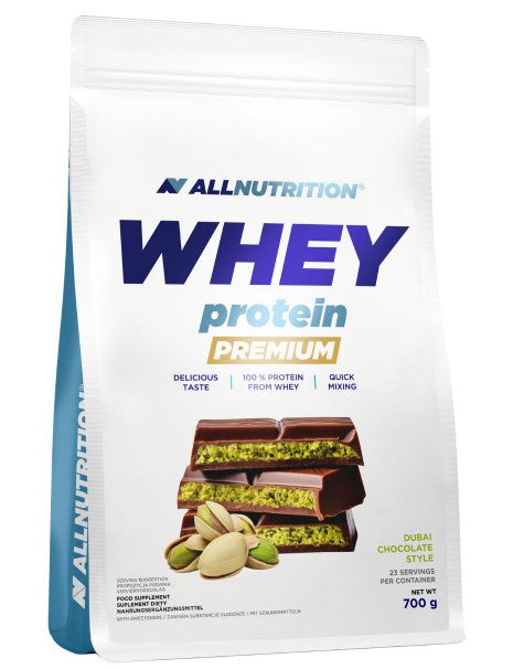 Whey Protein Premium, Dubai Chocolate - 700 grams - Allnutrition